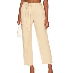 Revolve L'Academie Sadie Pants in Khaki Size XS Elastic Waist Pull On Ankle Pant